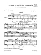 Etudes En Forme de Variations Op. 13 - SCHUMANN - Partition - Piano